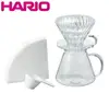 HARIO SIMPLY V60清透玻璃手沖組 600ml S-VGBK-02-T