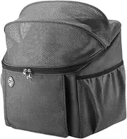 Dog Bike Basket Carrier, Pet Backpack, Lightweight, 2 Side Storage Pockets, Soft Side Dog Carrier Foldable for Camping Hiking