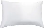 Gioia Casa Luxury Pillowcase - 100% Pure Mulberry Silk on Both Sides - Soft Anti Wrinkle, Hypoallergenic, Washable Bed Pillowcases - Premium Pillow Cover That Protects Your Hair and Skin - White