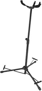 Luwecf Guitar Stand with Three Heads for Various String Instruments, black Rubber head