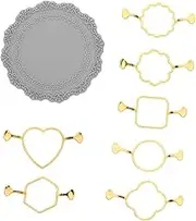 AUTSUPPL 1Set Metal Wax Seal Mold Kit with Mat for Invitations Envelopes Durable Design for Professional Looking Seals Easy to Use Store