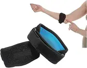 Premium Elbow Braces -Effective Pain Relief for Tennis & Golfer's Elbow -Adjustable Support for Athletes Tendonitis Relief Compression Pad Included -For Men & Women（Light Blue Lining）