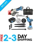 Powerful 20V Max Cordless Tool Set with Circular Saw and Reciprocating Saw