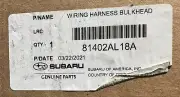 Subaru 2015-2016 Legacy Outback bulkhead harness 81402AL18A (for: Subaru)