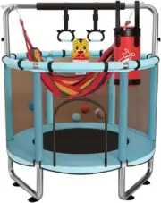 Childrens Trampoline Small Toddler Trampoline for Kids Toddlers 4.6 FT Indoor