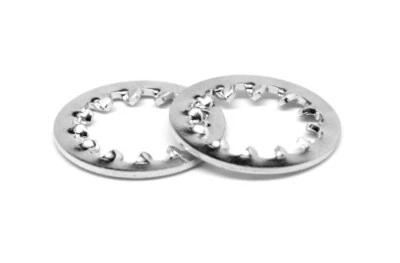M10 DIN 6797J Internal Tooth Lockwasher Low Carbon Steel Zinc Plated