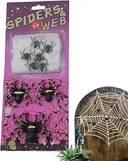 Scary Spider Web Crobweb, Creative Supplies Spider Webs, Soft Halloween Indoor Decorations Spider Decoration for Theater Centerpieces Stage Shows