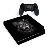 PS4 Pro Console Skins Decal Wrap ONLY - Angry Wolves Pack Howling
