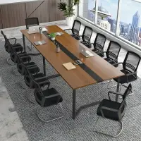 在飛比找樂天市場購物網優惠-簡約現代會議桌長桌洽談接待桌椅商務辦公室家具小型條形培訓桌子