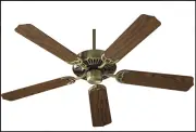 Quorum Capri Antique Brass 42in ceiling fan