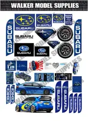 1:24 scale Pre-cut Garage Subaru sign stickers/ model / diorama