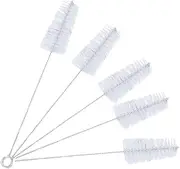 5 PCS Long Bottle Brush Bottle Cleaning Brushes Water Bottle Brushes for Washing Narrow Neck Beer Wine Water Bottles Decanter Narrow Neck Brewing Bottles