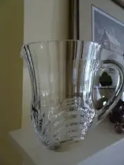 Brand New Clear Crystal Pitcher-Rainbow Design-Elegant Glassware-4 Cup Capacity