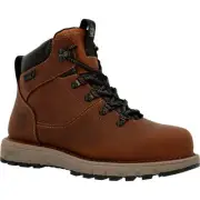 ROCKY WORK Women's 6" Legacy 32 Composite Toe Waterproof Work Boot Brown -