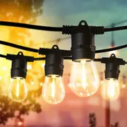 Groverdi 100M LED Festoon String Lights Outdoor Connectable Wedding Cafe Party Patio Lamp NEW