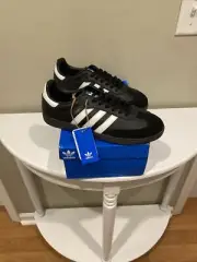 Mens Size 4 - adidas Samba OG Black Gum