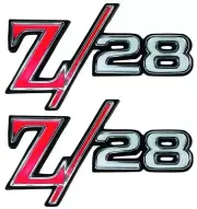 EMBLEM Z/28 FENDER EMBLEM PAIR 1969 CHEVROLET CAMARO