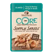 Wellness Core Simply Shreds Cat Food Topper Tuna & Shrimp 12 x 50g