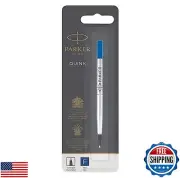 Parker Rollerball Pen Refill Fine Point Blue QUINK Ink 1 Count