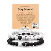 Matching Pinky Promise Couple Ring Bracelets for Husband Soulmate Boyfriend