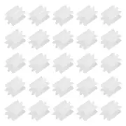 40Pcs Plastic Gears 8 Teeth Plastic Shaft Gears 082AA for RC DIY Robot White