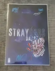 Stray Dogs Dog Days - Get Out, Chinh Potter - 4x Signed & Horror Remark