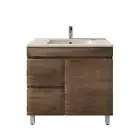 900mm Freestanding Bathroom Vanity Dark Oak Cabinet Basin Unit Floor Vanity