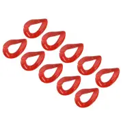 Acrylic Link Rings, 23mm Quick Linking C-Clips Hooks for DIY Red 16Pcs