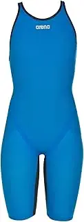 [arena] Women's Powerskin Carbon Flex VX - Open Back Kneeskin,Imperial Blue/Dark Grey (85),34