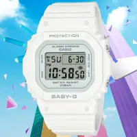 在飛比找momo購物網優惠-【CASIO 卡西歐】BABY-G 簡約纖薄方形電子腕錶 母