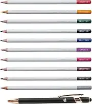 IROJITEN Colored Pencil Color Dictionary Select Set New 10 Colors CI-REX10C With Kanji LOVE Sticker, 0.35 x 3.14 x 7.16 in