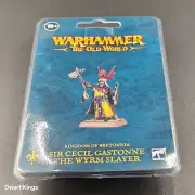 Warhammer Bretonnia Sir Cecil Gastonne The Wyrm Slayer Resin Forge World Sealed