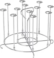 6Qt Air Fryer Skewer Stand Compatible with Ninja Foodi Vertical Skewers Holder with Stand Stainless Steel Air Fryer Accessories Grill for Grilling Home Kitchen Kabobs