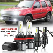 For Xterra 2000 2001 LED faro alto bajo + bombillas de luces antiniebla