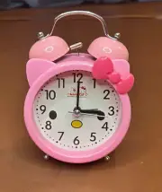 Hello Kitty G Anime Cat Kawaii Table Clock Kids Alarm Clock Night Led Light,