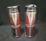 2 New Princess Cruises COCA-COLA Thermos drinking cup mug tumbler Sealed