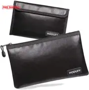 Fire Proof money Bag Fireproof Document Pouch Waterproof Safe Cash Fireproof