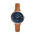 Fossil Women's Two-Tone Stainless Steel Watch, Brown/Navy ES4274 IN NEW WOOD TIN