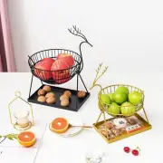 Metal Wire Fruit Bowl, Iron Arts Fruit Storage Baskets for Kitchen, Countertop,