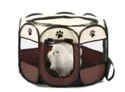 Pet Playpen Foldable Portable Dog/Cat/Puppy Kennel for Small Medium Large