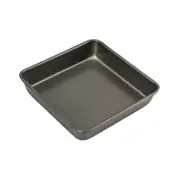 Bakemaster Carbon Steel 23cm Square Bake Pan Non-Stick Oven Baking Mould Grey