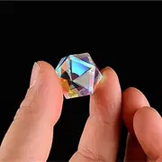 18mm Cubic Science Cube Optical Prisma Photography with Hexahedral Prism Home Decoration Prism Glass Color