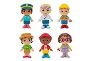 CoComelon Career Friends 6 Figure Pack - Includes JJ, Nico, Cody, Nina, Bella and CeCe in Career Outfits - Toys for Kids and Preschoolers