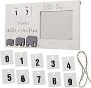 Cabilock Photo Frame Picture Frame Sonogram Photo Board Newborn Sonogram Photo Board Newborn Sonogram Photo Frame Milestone Photo Frame Wood Photo Frame White Wire