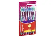 Colgate Zigzag Deep Interdental Clean Toothbrush Medium Value 6 Pack