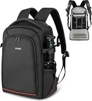 Camera Backpack ，PULUZ Waterproof Scratch-proof Camera Bag with Rain Cover for laptop/Digital Camera/DSLR SLR Cameras Lenses Photography Accessories