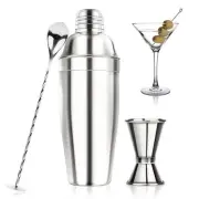 Stainless Steel Cocktail Shaker Set Bartender Tools Kit for Mixing Drinks