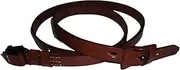 [warreplica] German Mauser K98 WWII Rifle Mid Brown Leather Sling Marked GWX 1943