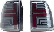 Pair Of Car Tail Light Assembly，Compatible With Mitsubishi Pajero V97/93 LED Brake Flowing Water Flicker Plug