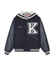 Kenzo Sailor Varsity Bomber Jacket M Black
